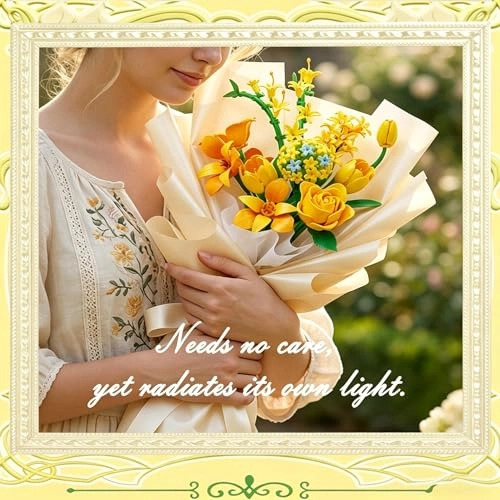Flower Bouquet Building Block Set - 320 pcs