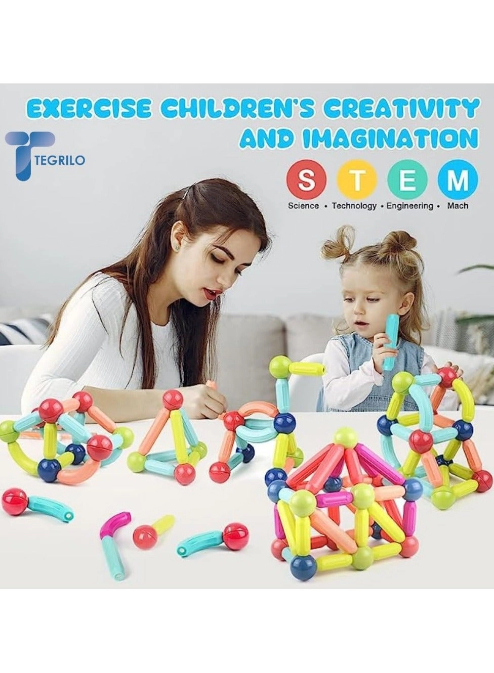 Magnetic Building Blocks - 36 pcs