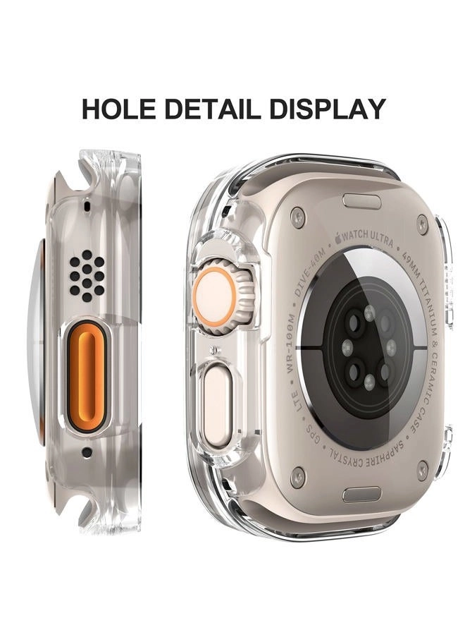 Screen Protector Case for Apple Watch Ultra - Tempered Glass Full Coverage