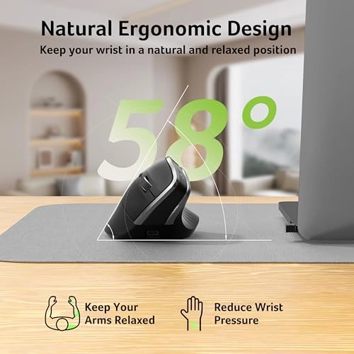 Ergonomic Vertical Mouse - USB A