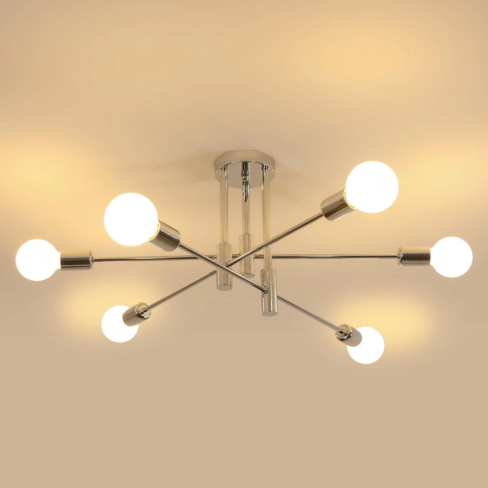 Riserva Modern Ceiling Light - E27 Chrome