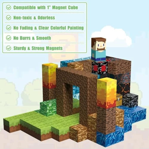 Magnetic Building Blocks - 160 pcs