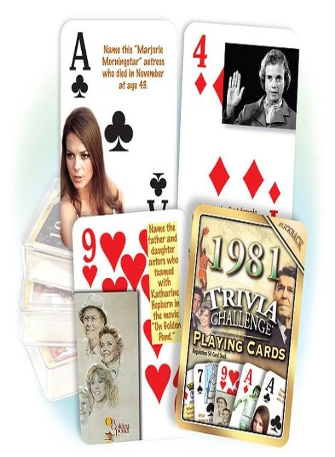 Flickback 1981 Trivia Challenge - Playing Cards Birthday Gift