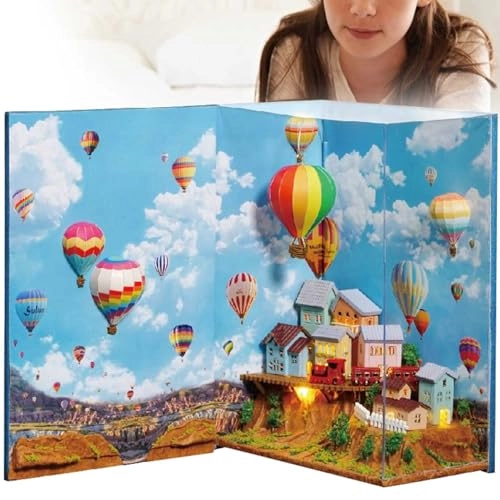 DIY Wooden Miniature House - N-002 hot air balloon
