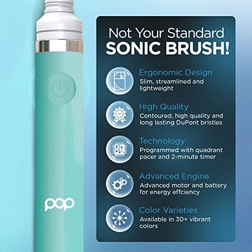 Electric Toothbrush - Yellow 2 speeds 15,000-30,000 strokes/minute