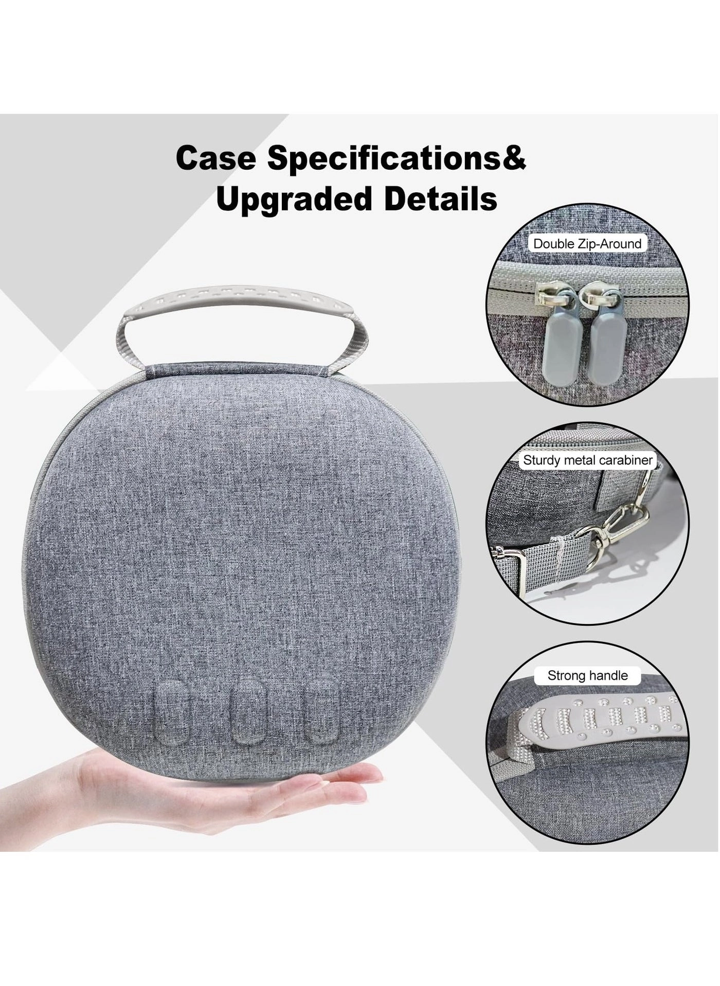 Hard Carrying Case - Compatible with Meta Quest 3 Gray