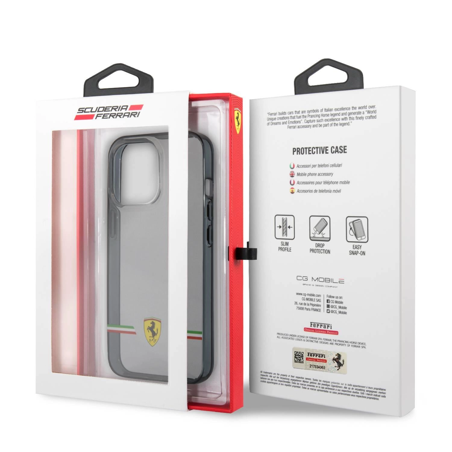 Ferrari Transparent Case for IPhone 13 Pro max