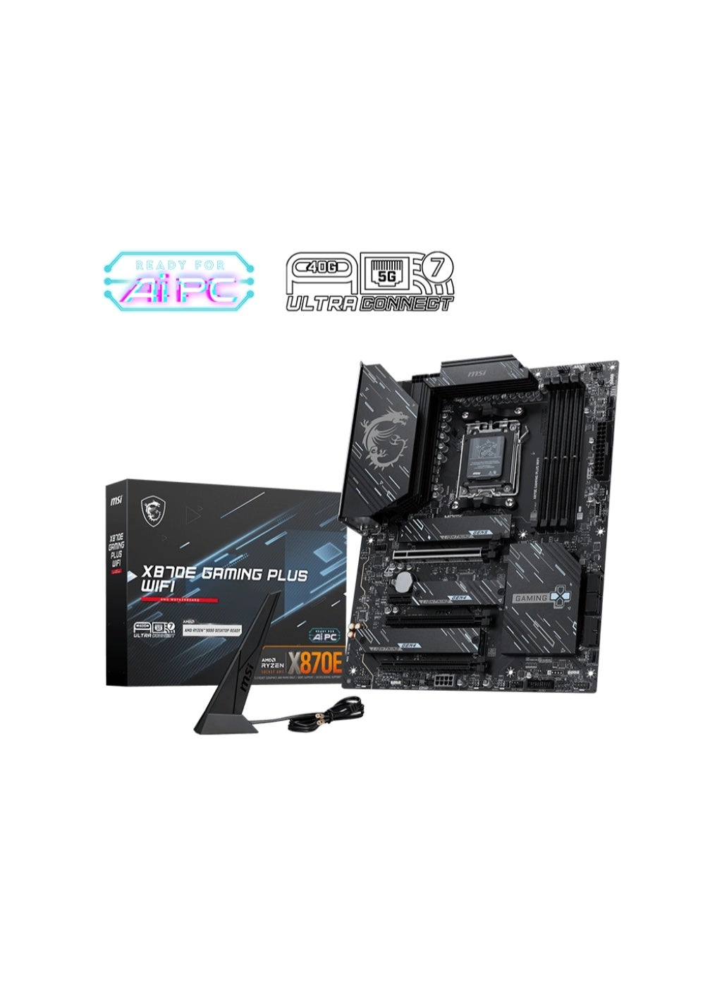 MSI X870 GAMING PLUS WIFI - AM5 Socket Wi-Fi 7
