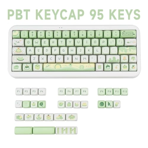 PBT Keycaps - 95 Keys MOA Profile Green