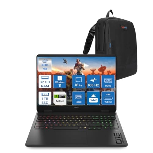 OMEN Slim 16 AM000NT - 16'' Core Ultra 9 285H 32GB DDR5 1TB SSD + Zetta Bag