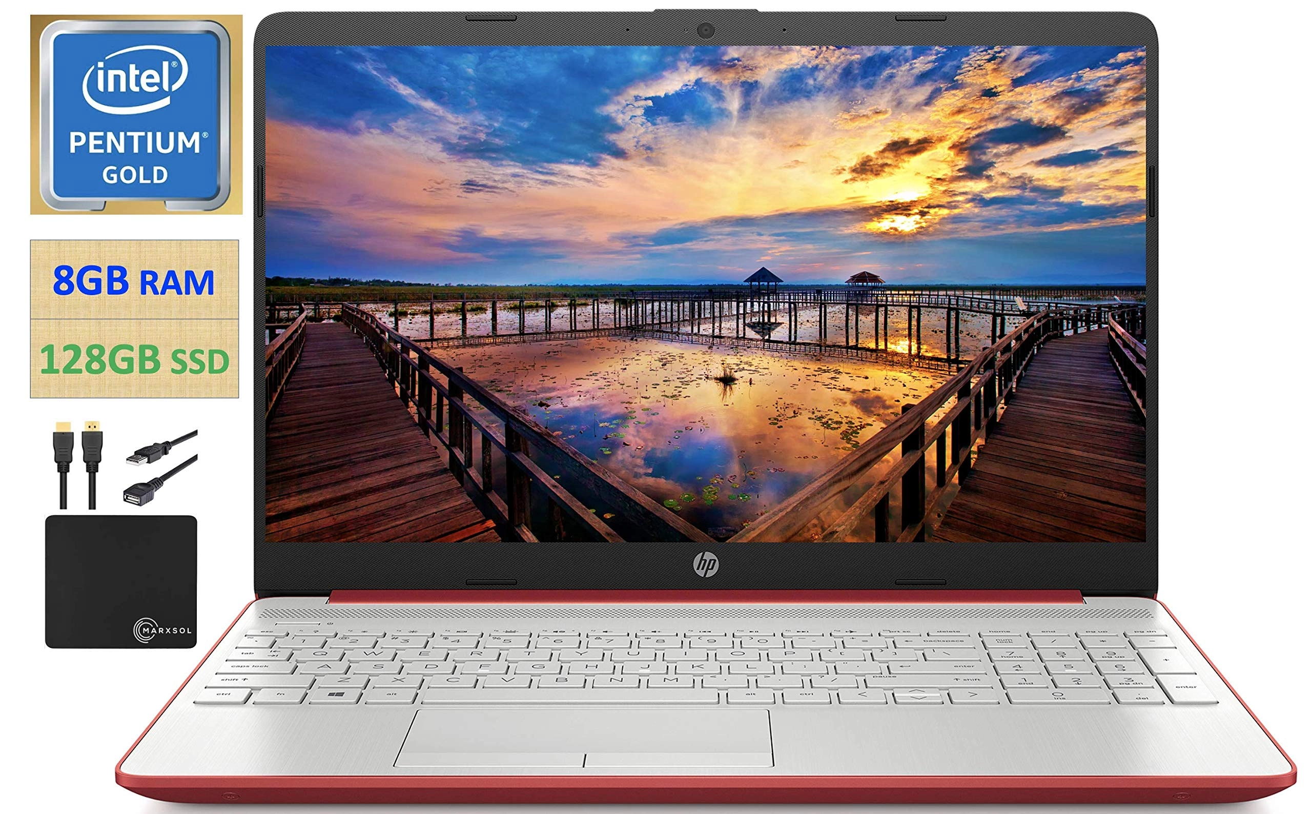 HP 2021 Premium Laptop - 15.6'' 128GB 8GB Pentium Gold 6405U