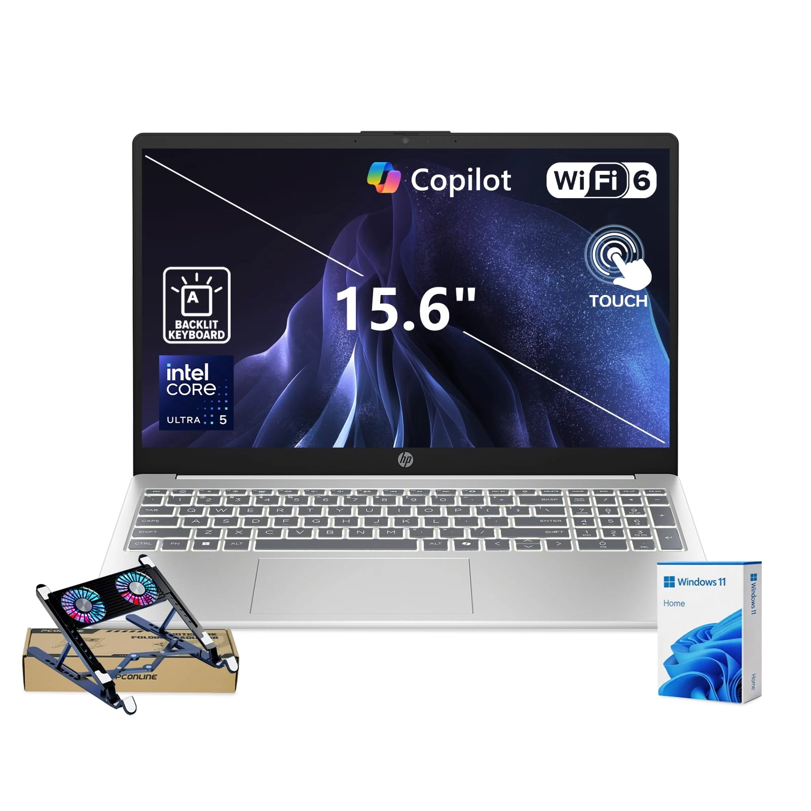 HP OmniBook 7 Flip - 16'' 32GB 1TB + PCO Laptop Cooler