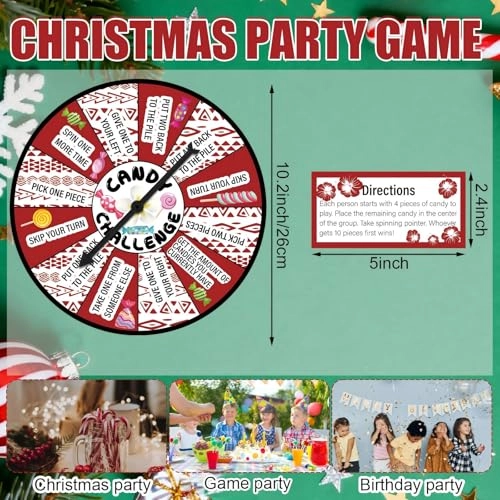 Candy Challenge Game Spinner - English 12 years and up