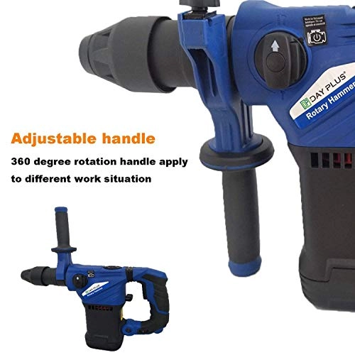Electric Hammer Drill - 1500W 3 Modes 360°Rotating Handle