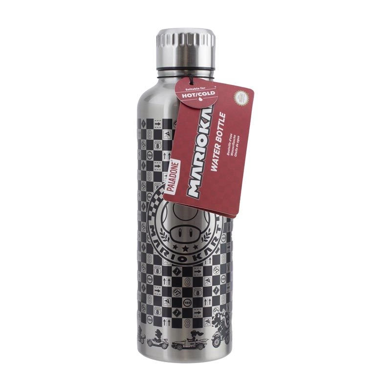 Mario Kart Metal Water Bottle - 500ml (16floz)