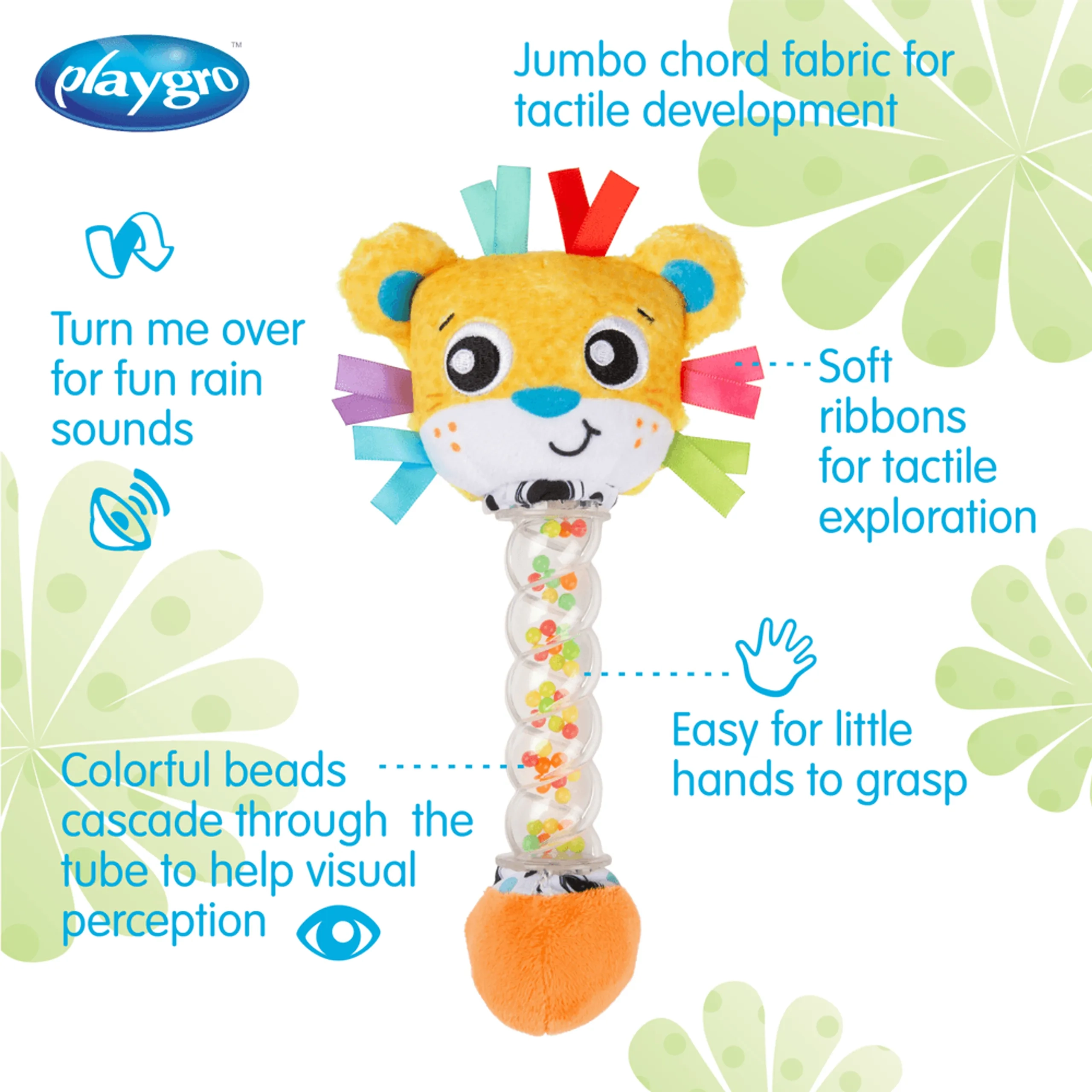 Lion Rainmaker Rattle Stick - Suitable for 3 months and above