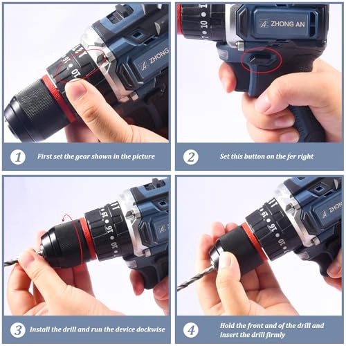 Cordless Drill - 2000 Milliamp Hours 21 Volts