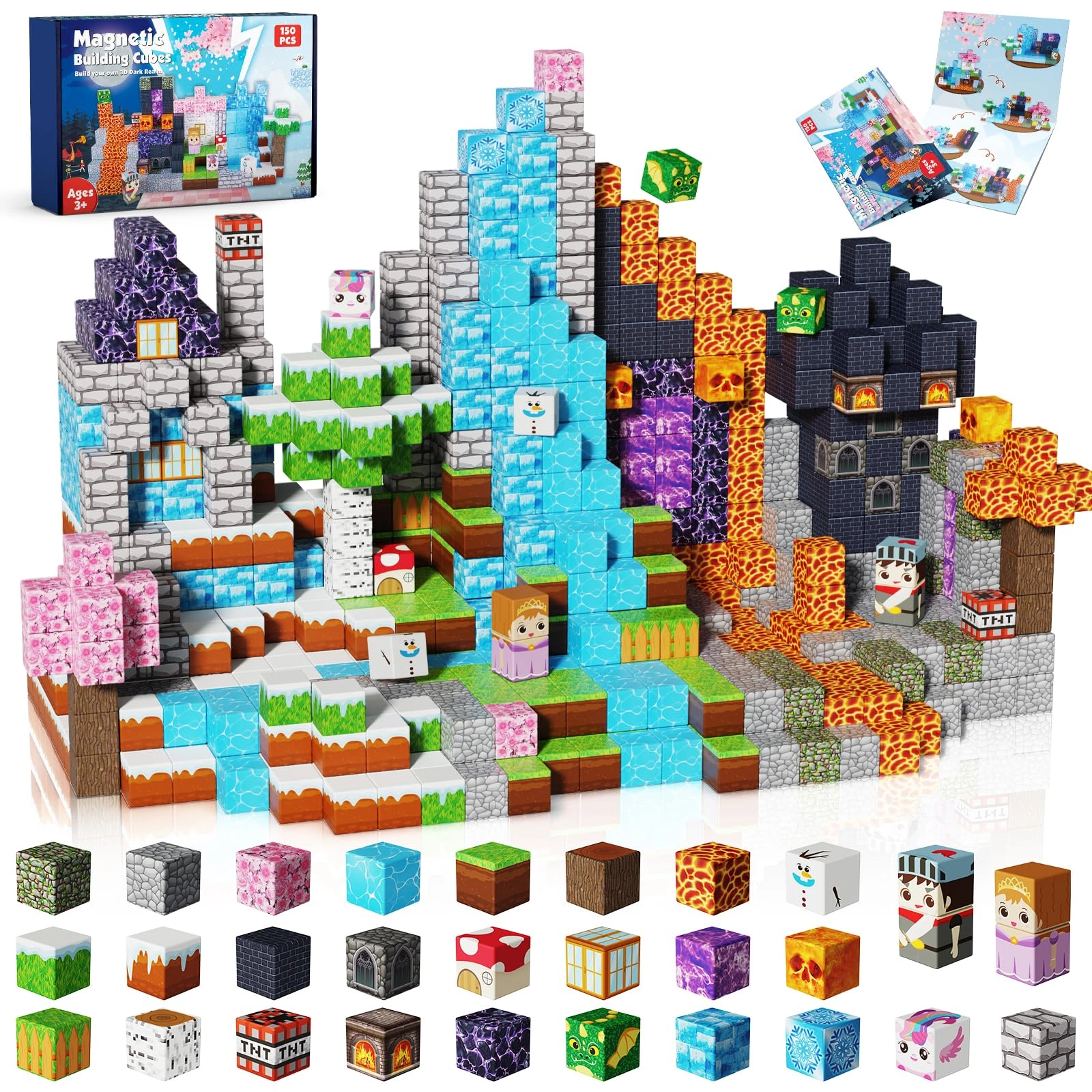 Magnetic Blocks - 150 pcs
