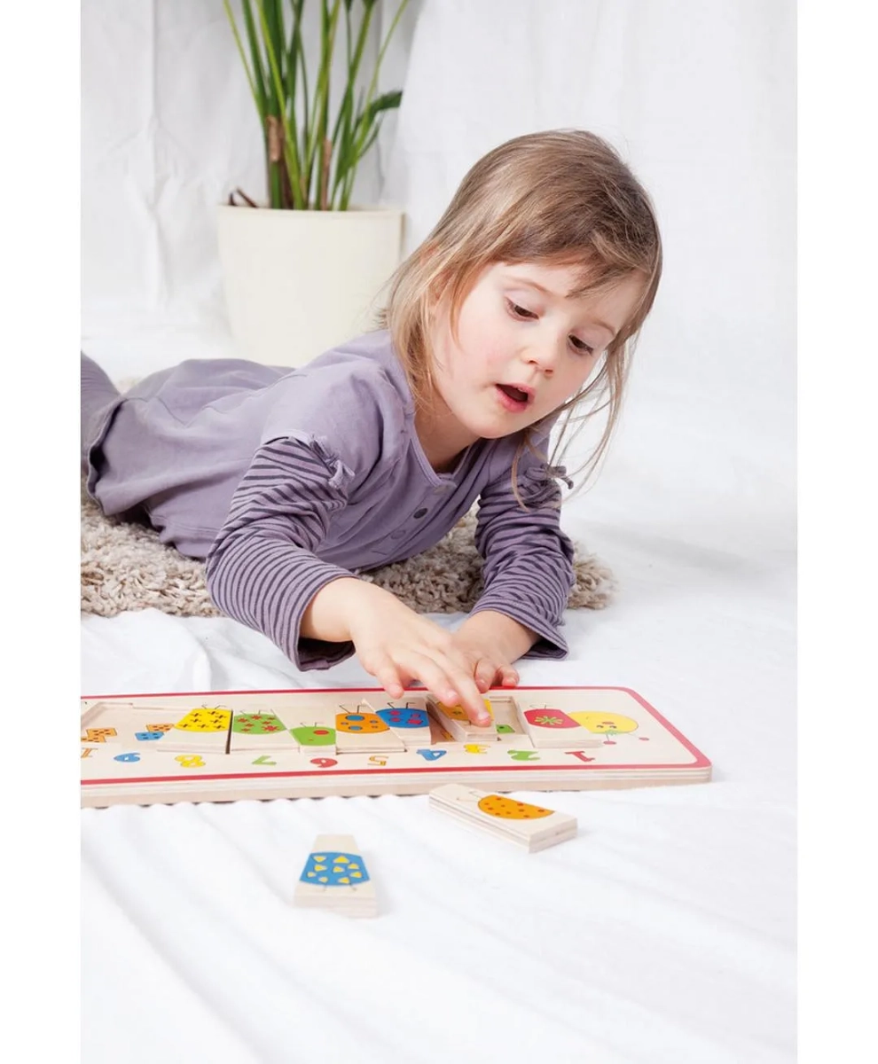 Matching Caterpillar Puzzle - 4+ 10 pieces