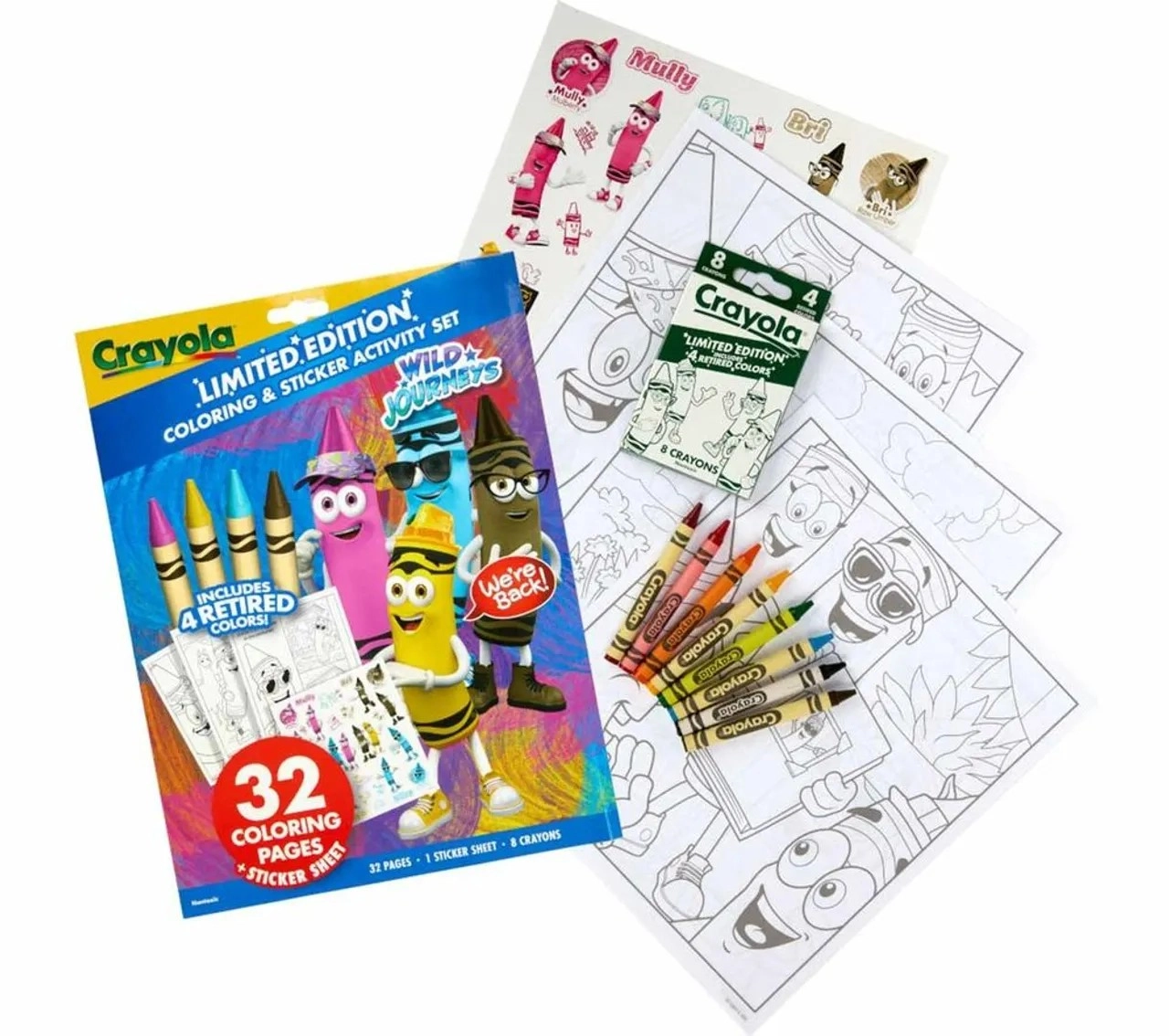 Retired Colors Wild Journeys Coloring & Activity Set - 8 piece(s)
