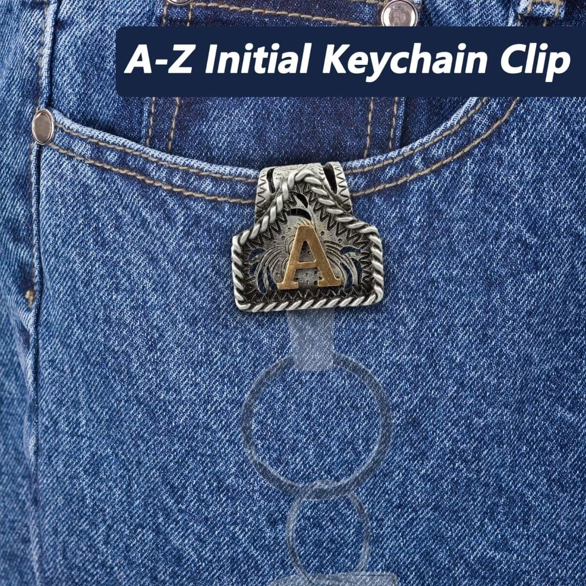 Letter Keychain - Western