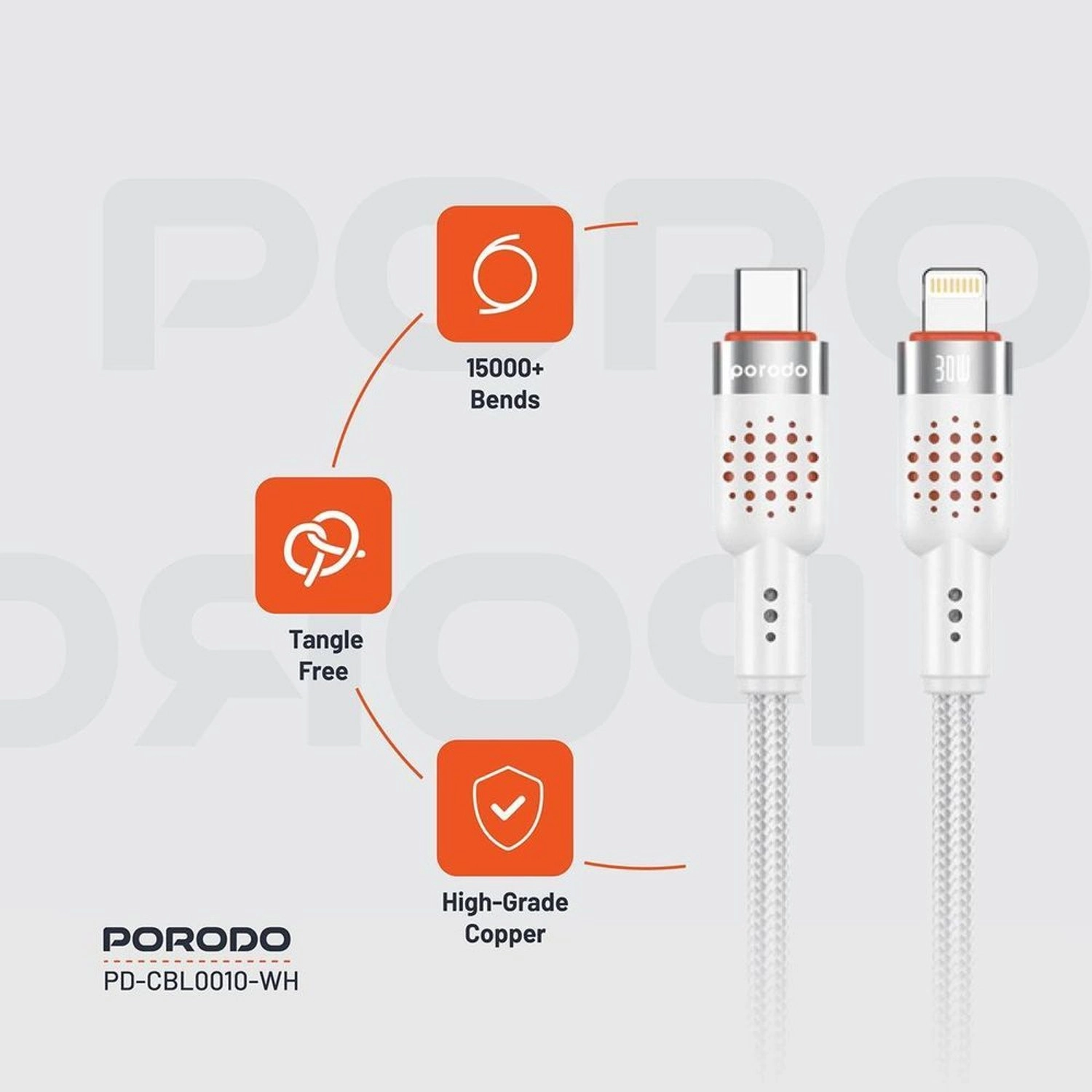 PD-CBL0004 USB-C to Lightning Cable 1.2m