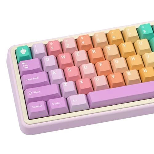 Rainbow Color Keycaps - QWERTY Keyboard (only keycaps)