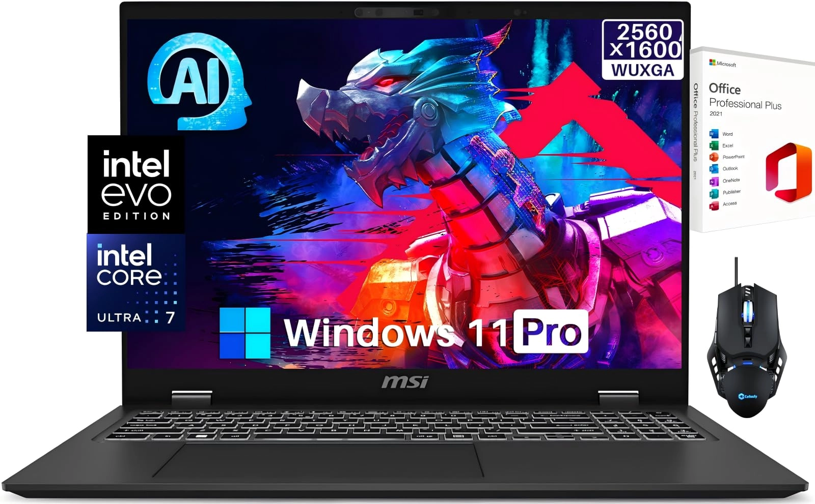 MSI Prestige 16 AI Evo - 16'' Core i7 32GB DDR5 2 TB SSD