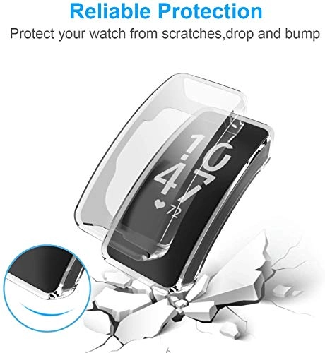 Full Body Case for Fitbit Inspire - Shockproof Scratch-resistant Transparent TPU