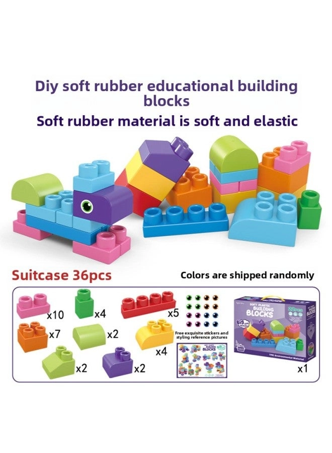 Loquat Soft Rubber Building Blocks - 36pcs