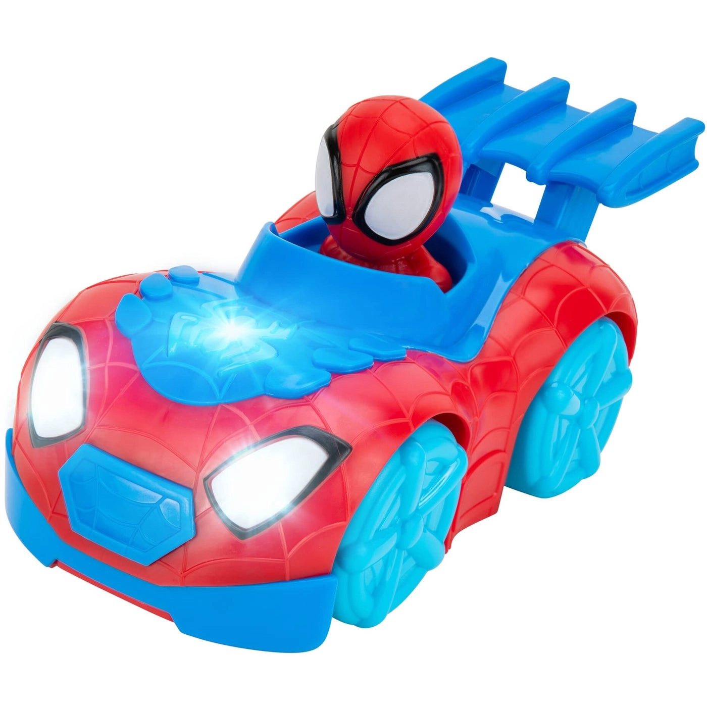 Jazwares Flash ‘N’ Dash Web Crawler - 9-inch Motorized Lights and Sounds