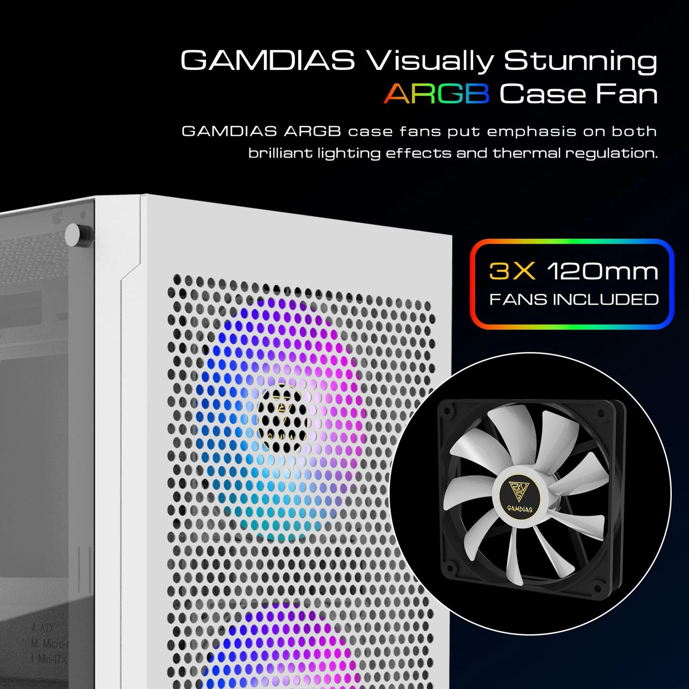 ZEUS - Side Tempered Glass Panel ATX Mid Tower