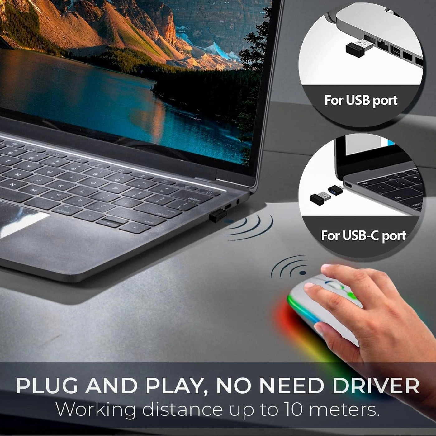 RGB Gaming Mouse - Bluetooth