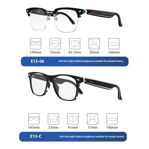 E13-06 - Smart Glasses Bluetooth IP65 Waterproof