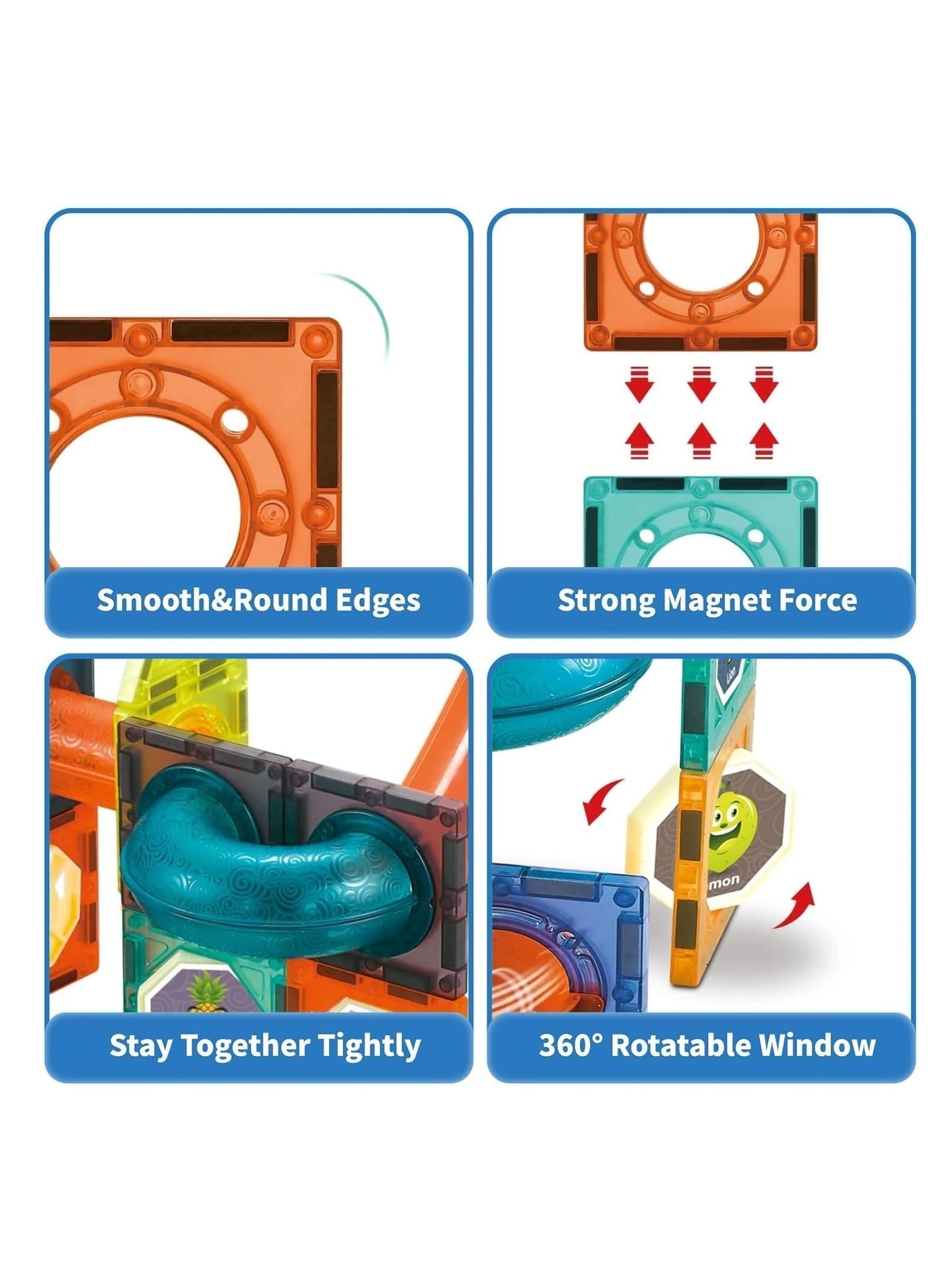 Light Magnetic Tiles - 49pcs