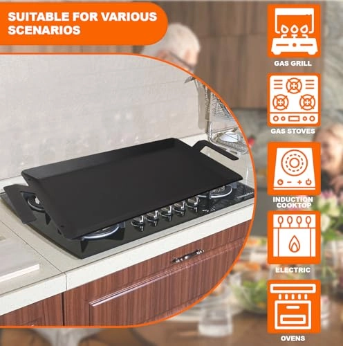 Carbon Steel Griddle - 24\" x 10\"