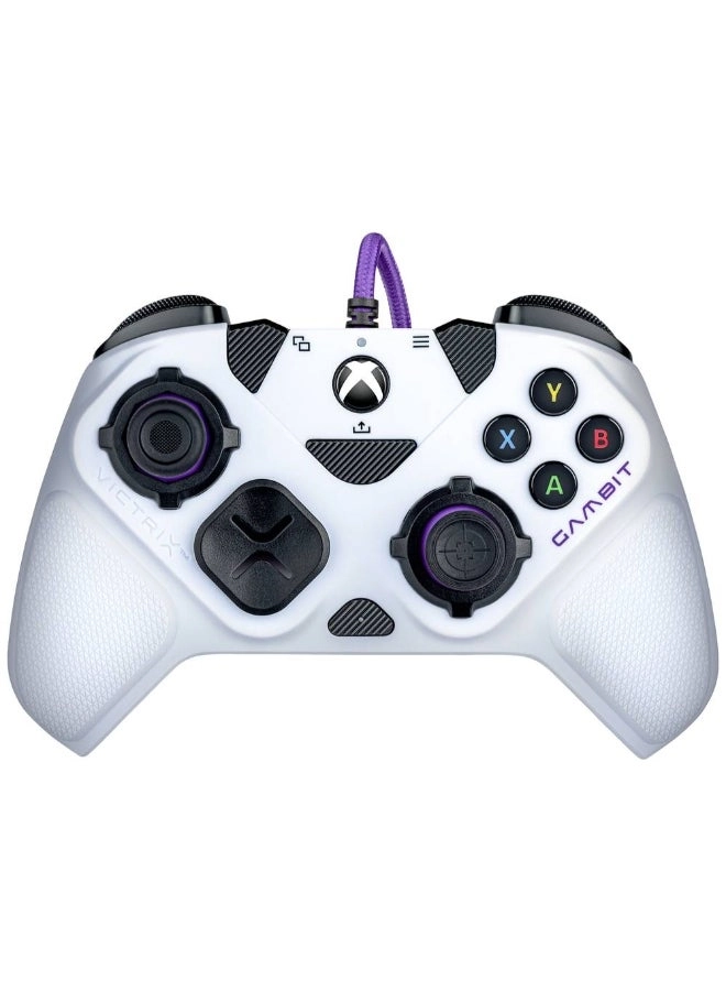 Gambit Dual Core Tournament Controller - White Xbox Series X