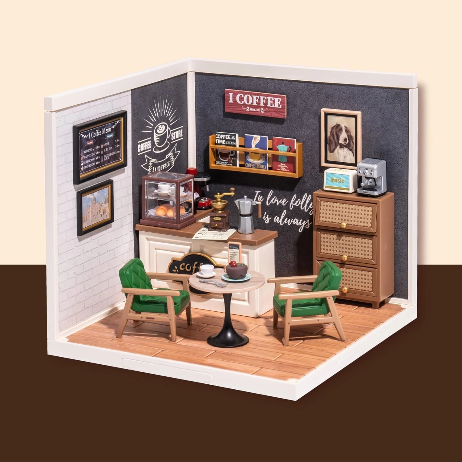 DIY Miniature House Kit - DAILY INSPIRATION CAFE 1:24