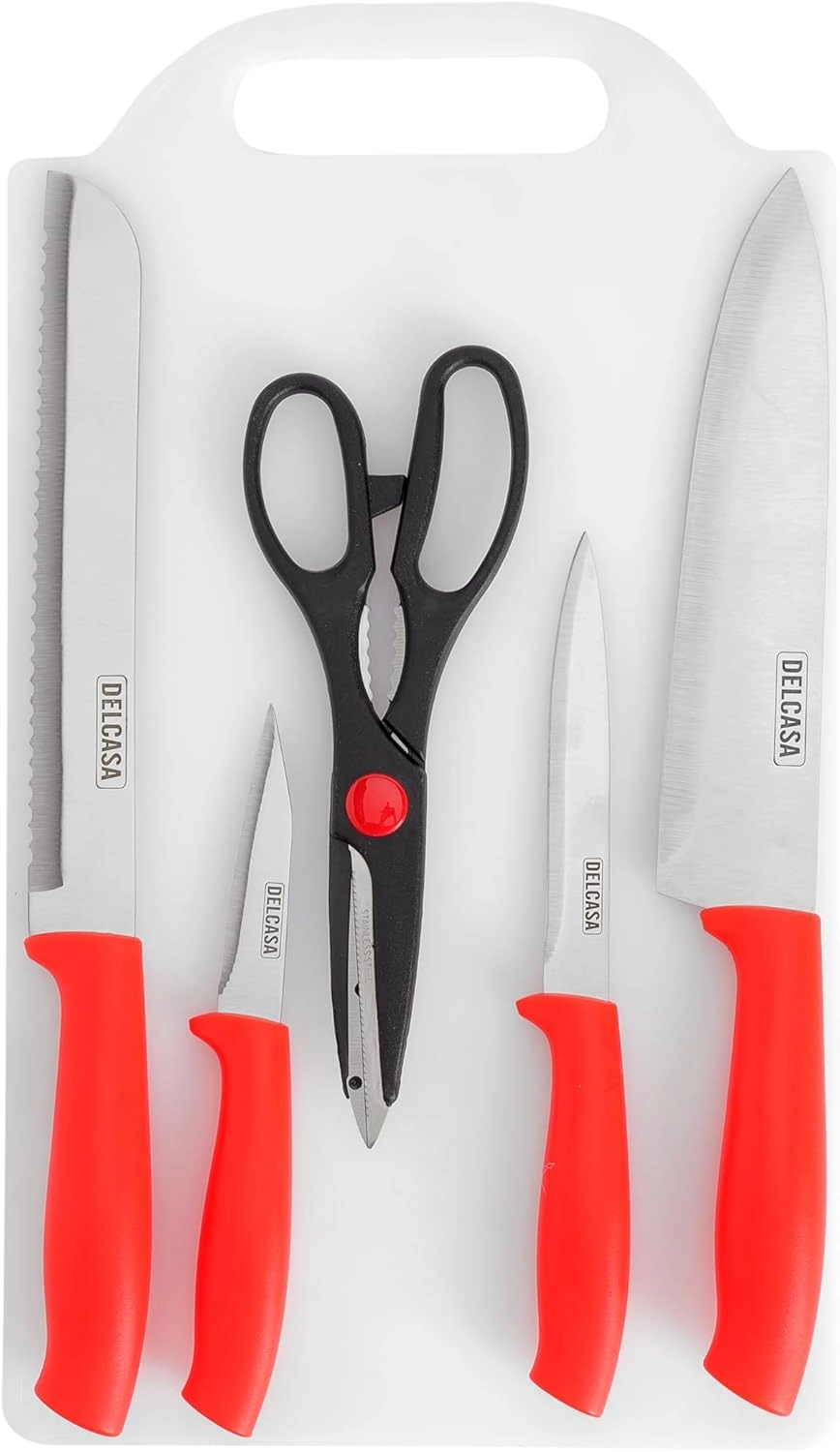 DELCASA DC3207 - 6-Pieces + Cutting Board