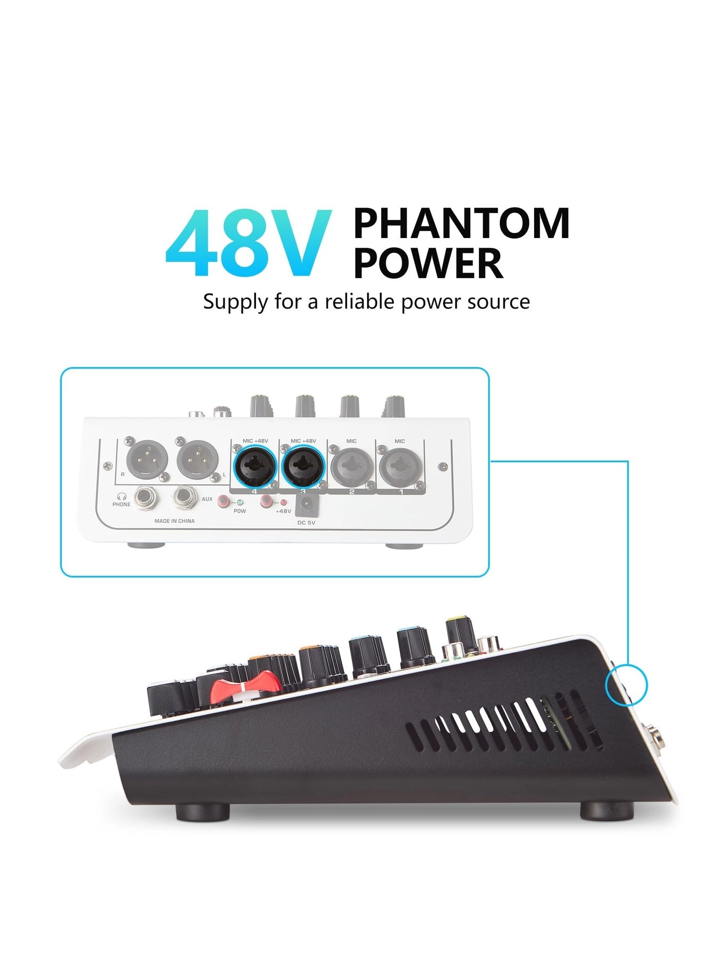 Audio Mixer - 6 channels