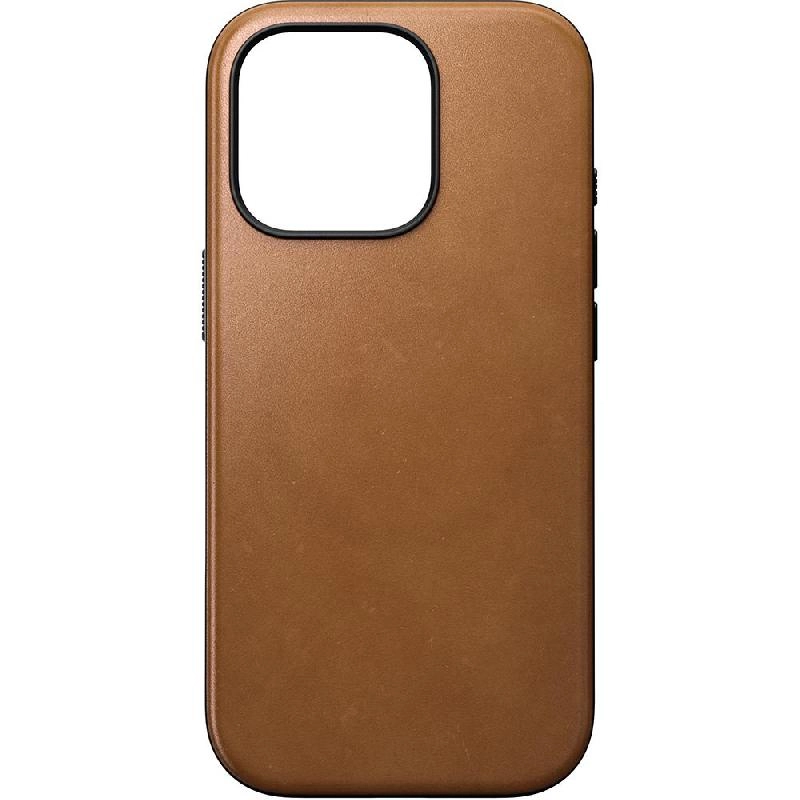 Modern Leather Back Cover Mobile Case with MagSafe for iPhone 15 Plus
