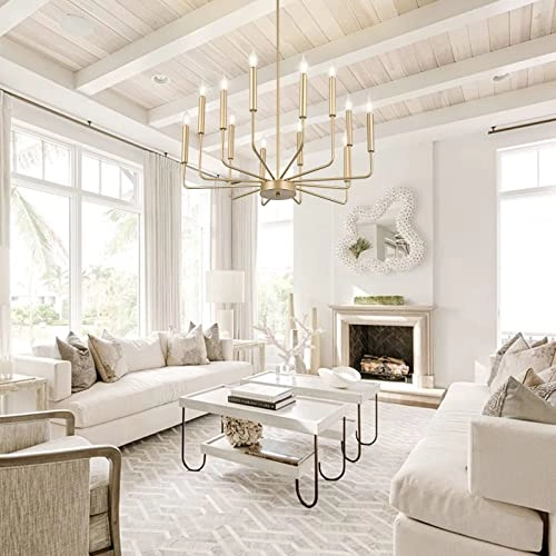 Modern Golden Chandelier - 36 cm