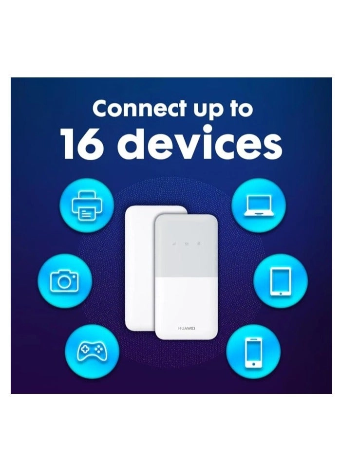 Mobile WiFi 5 - 4G 802.11b, 802.11g, 802.11n 195 Mbps