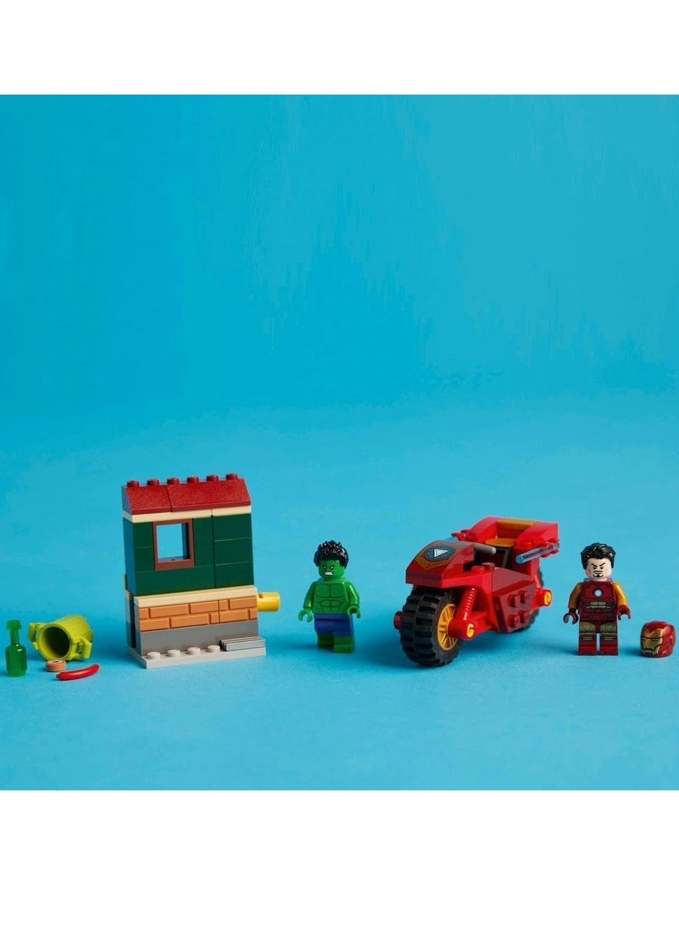 Marvel Iron Man with Bike and The Hulk (76287)