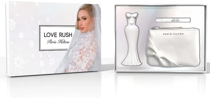 Paris Hilton Love Rush Eau de Parfum - 100 ml 10 ml + Pouch Transparent/Combination