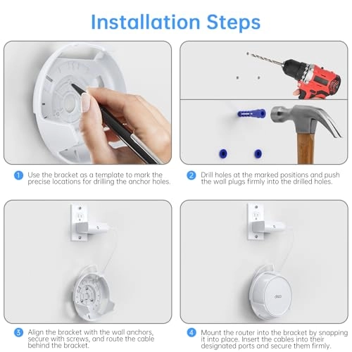 WiFi 7 Wall Mount Kit - 3 Pack TP Link Deco BE23/BE25/BE3600/BE5000