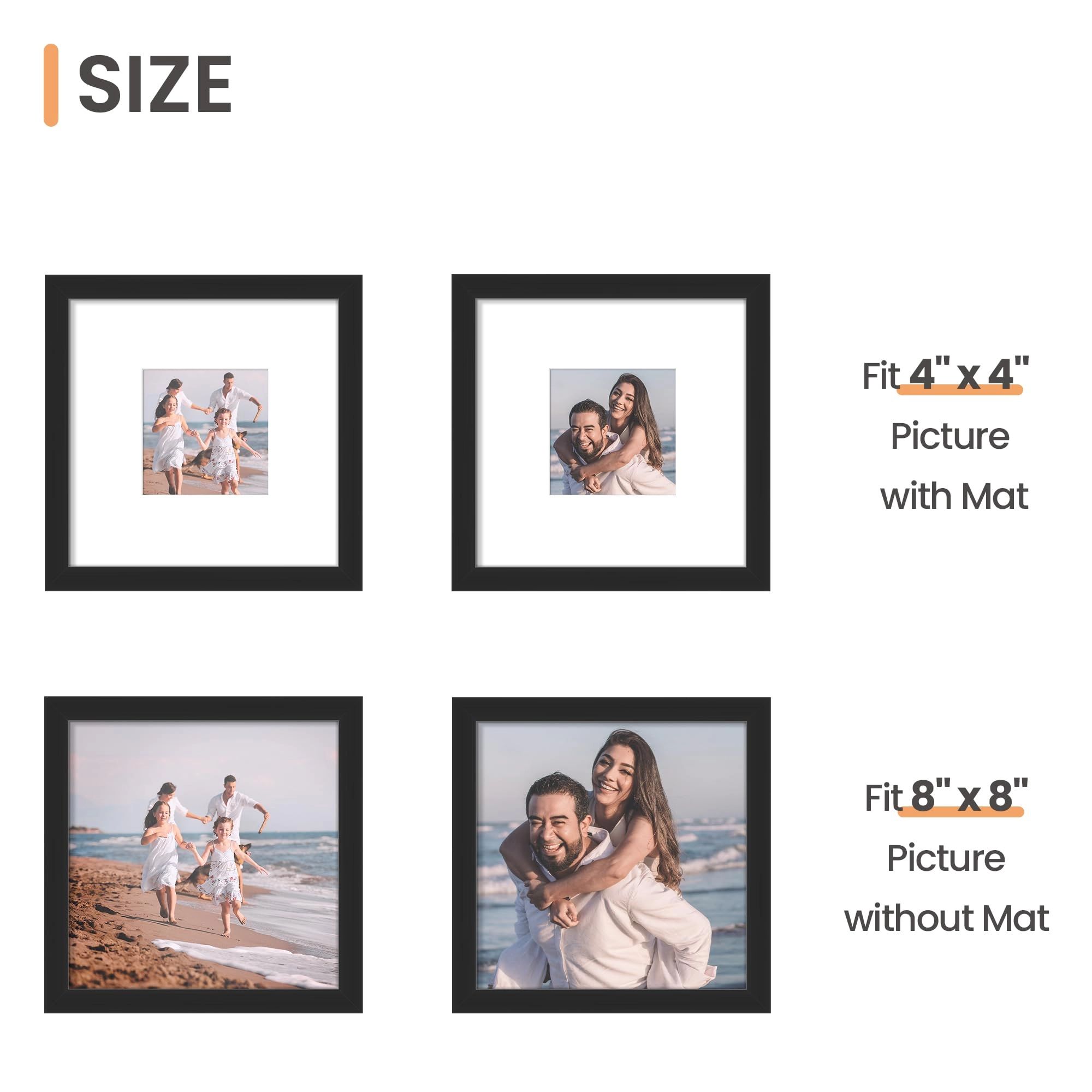 8x8 Picture Frame Set