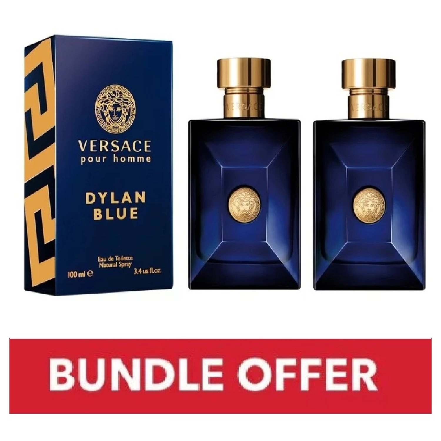 Versace Dylan Blue Eau de Toilette 100ml Bundle