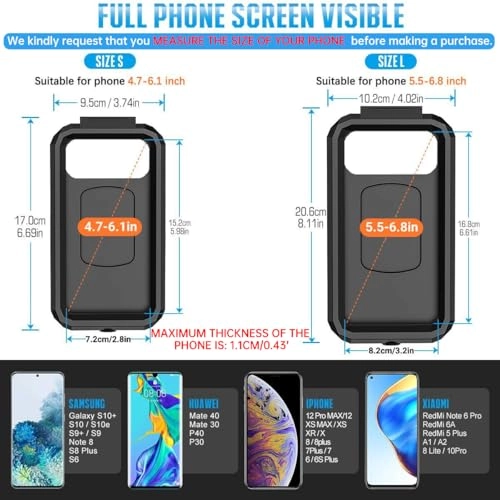 Universal Bike Phone Holder - 360° Rotatable Detachable Compatible with Phone 12 Pro/12/12 Mini