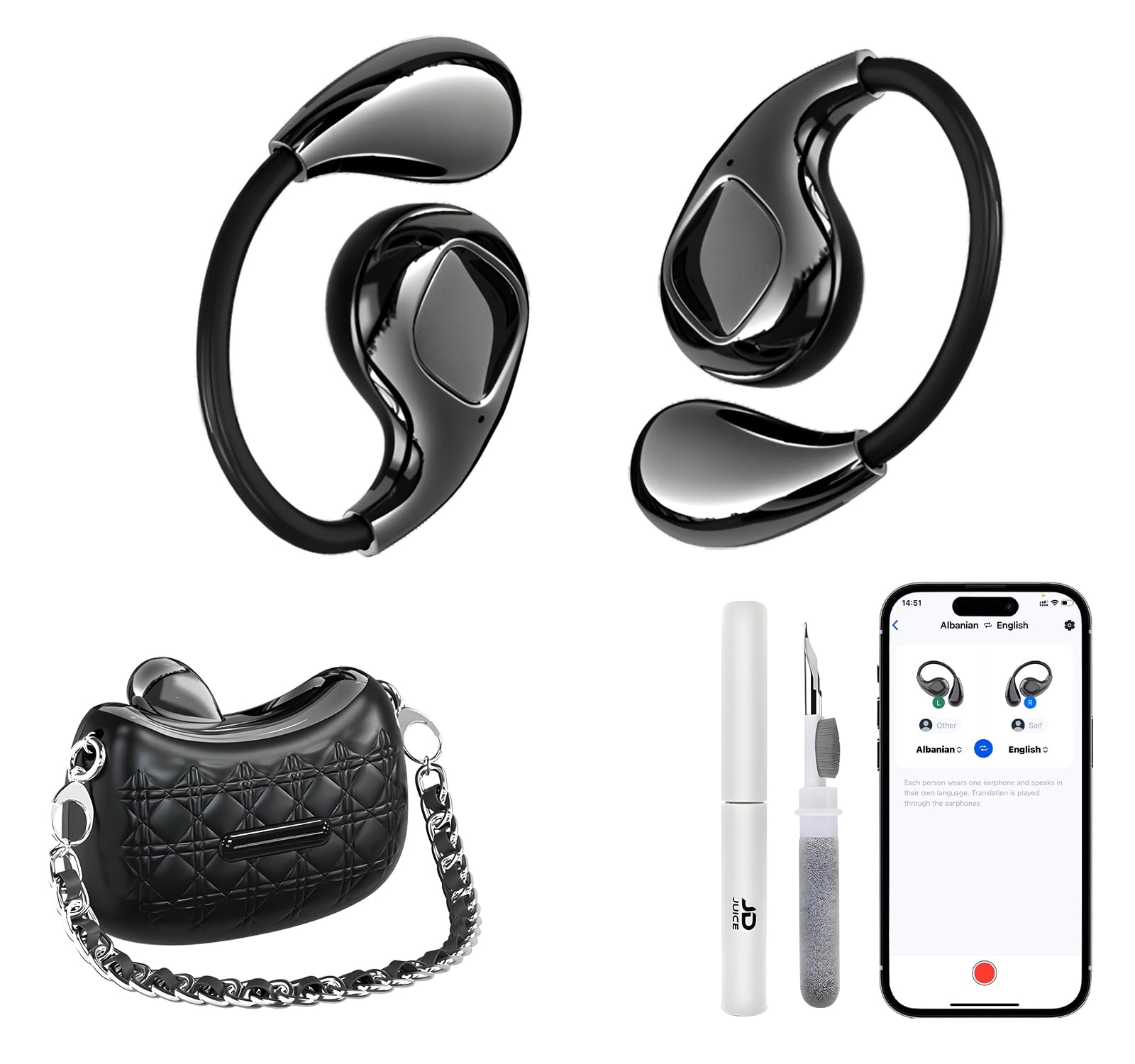 AI Language Translator Earbuds - 139 Languages